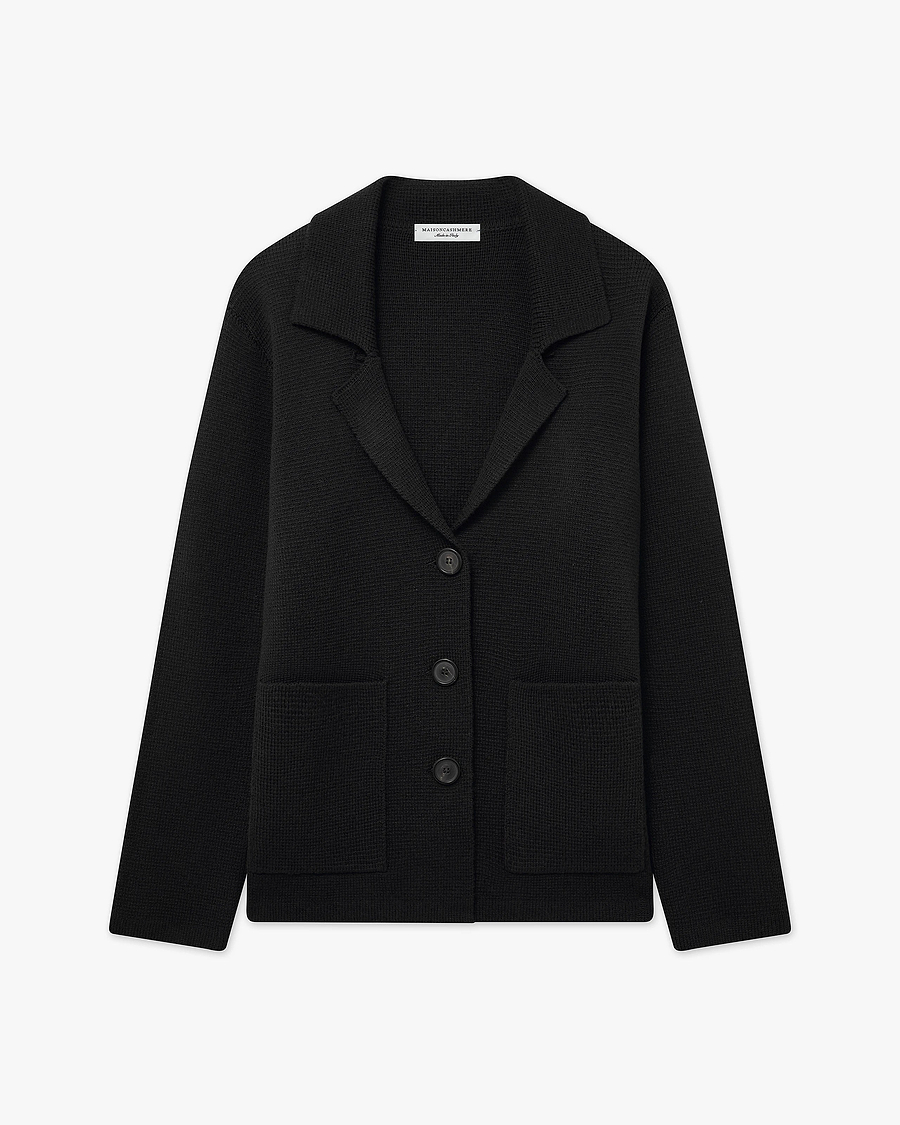 Women's Milford Blazer - Black Merino