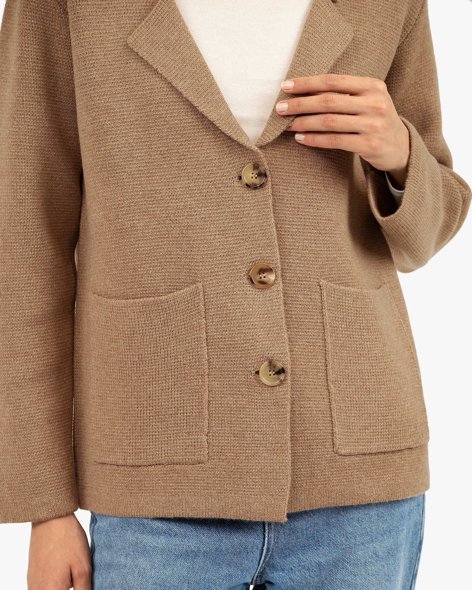 Women's Milford Blazer - Hazelnut Merino