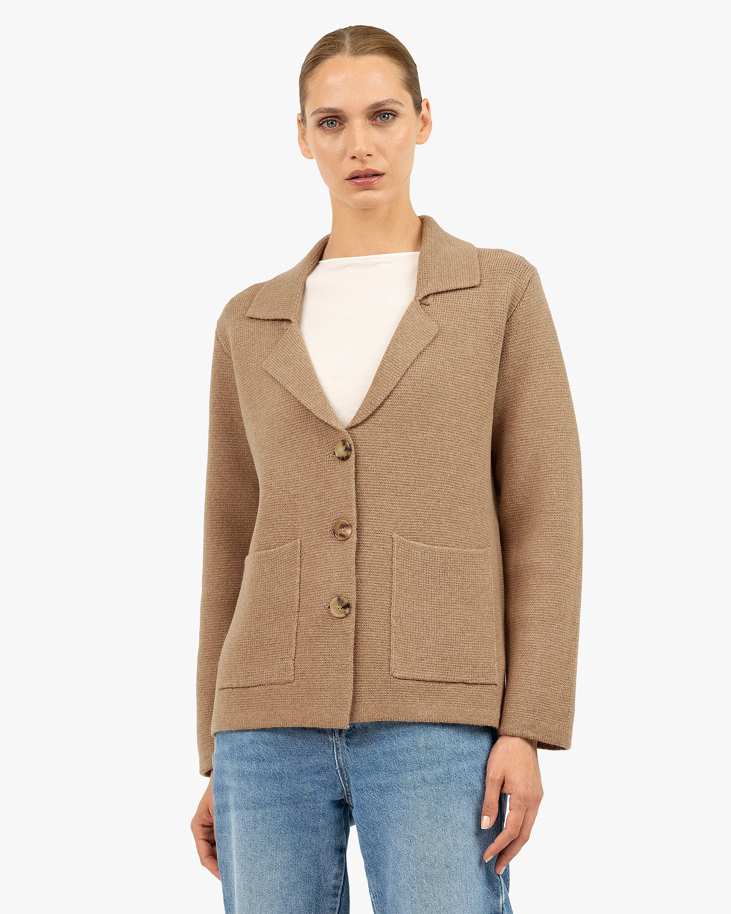 Women's Milford Blazer - Hazelnut Merino