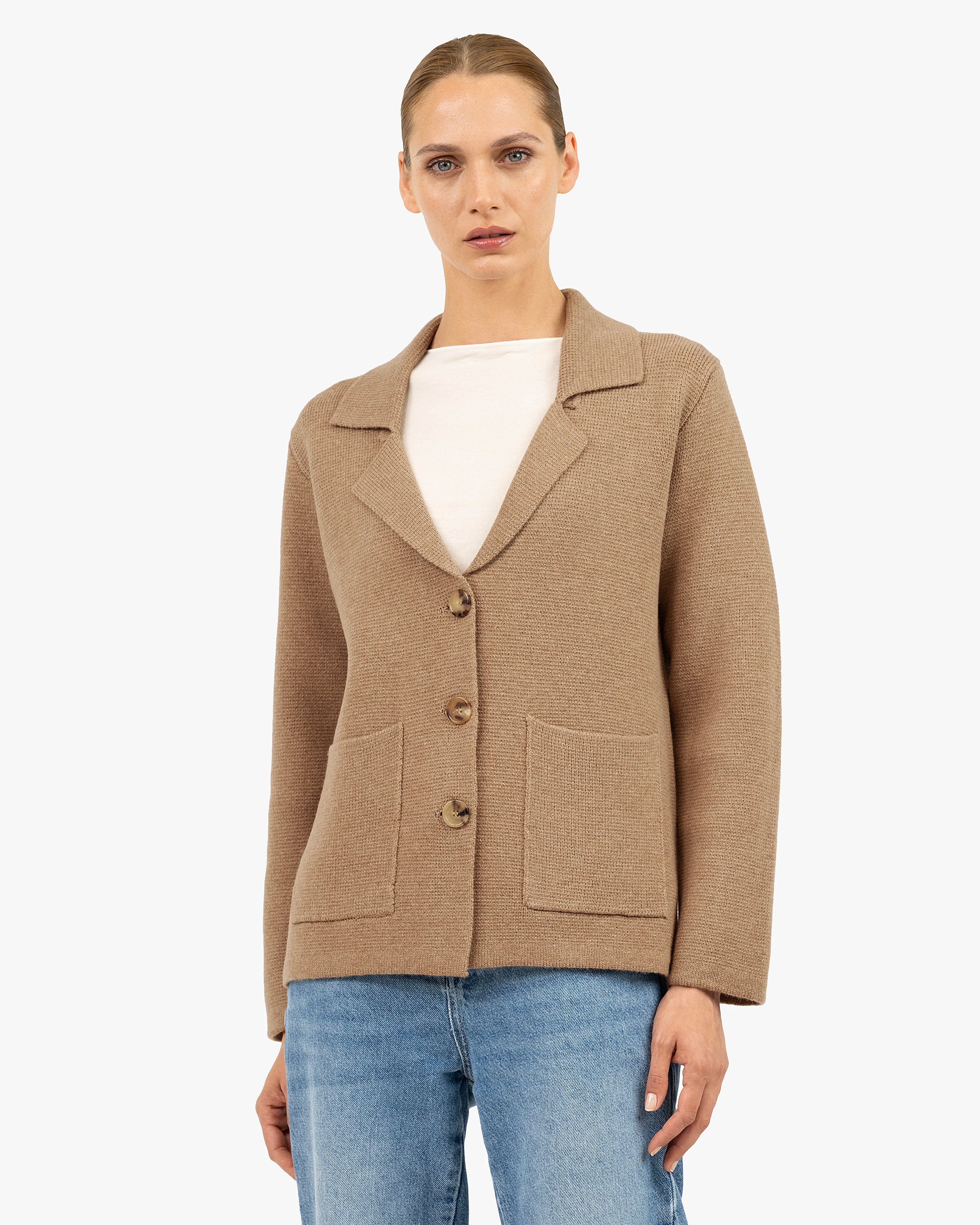 Women's Milford Blazer - Hazelnut Merino