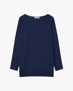 Milford Boat Neck Sweater - Blue