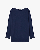 Milford Boat Neck Sweater - Blue