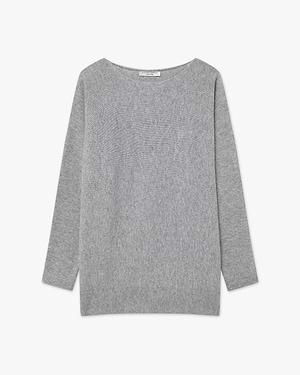 Milford Boat Neck Sweater - Medium Grey