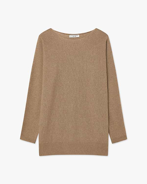 Milford Boat Neck Sweater - Hazelnut