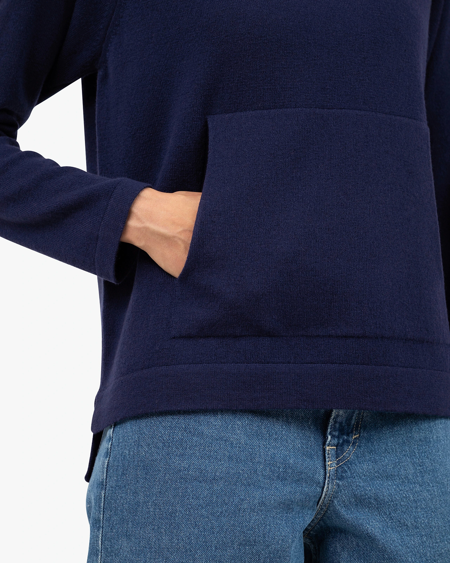 Women's Milford Hoodie - Blue Merino