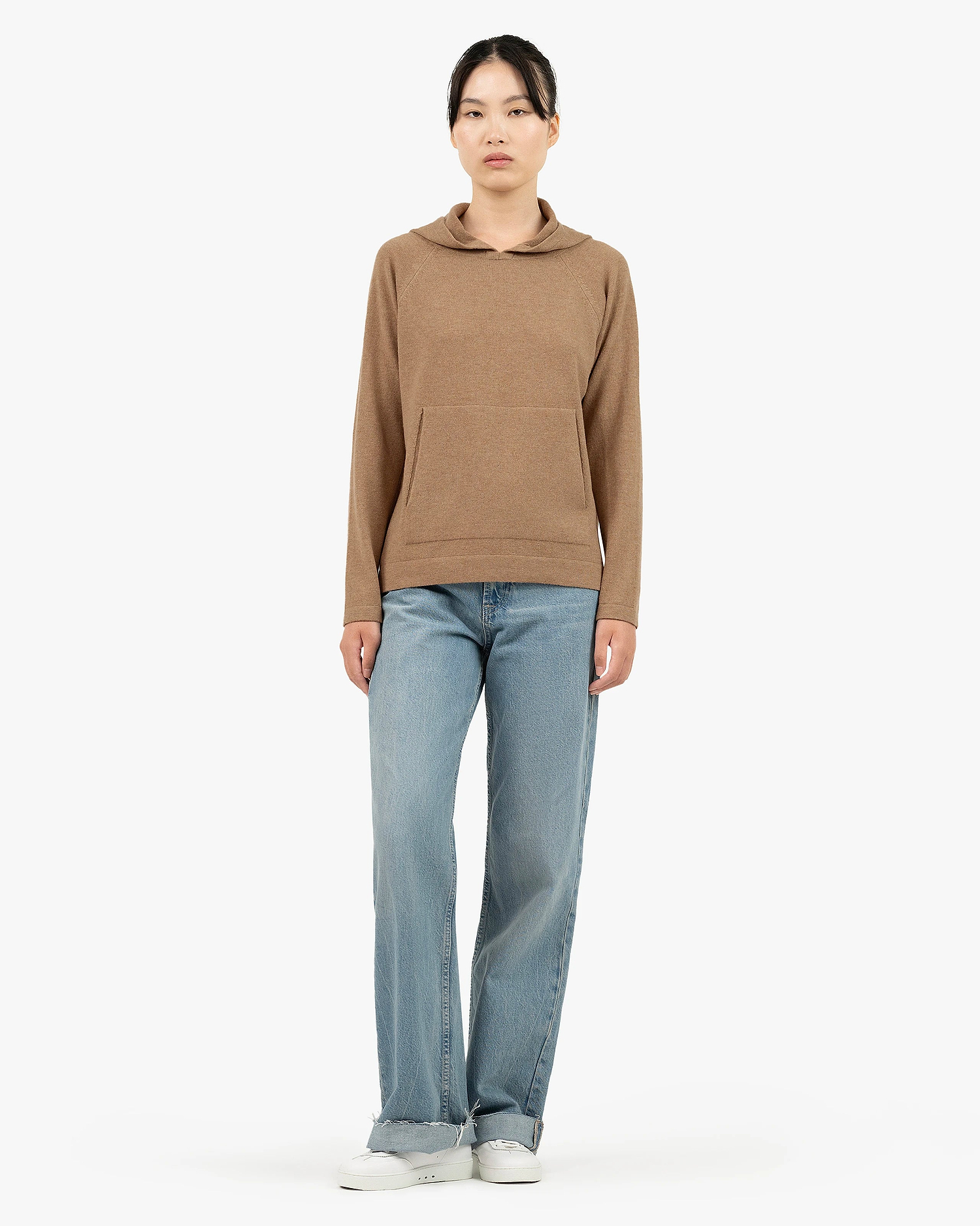 Women's Milford Hoodie - Hazelnut Merino