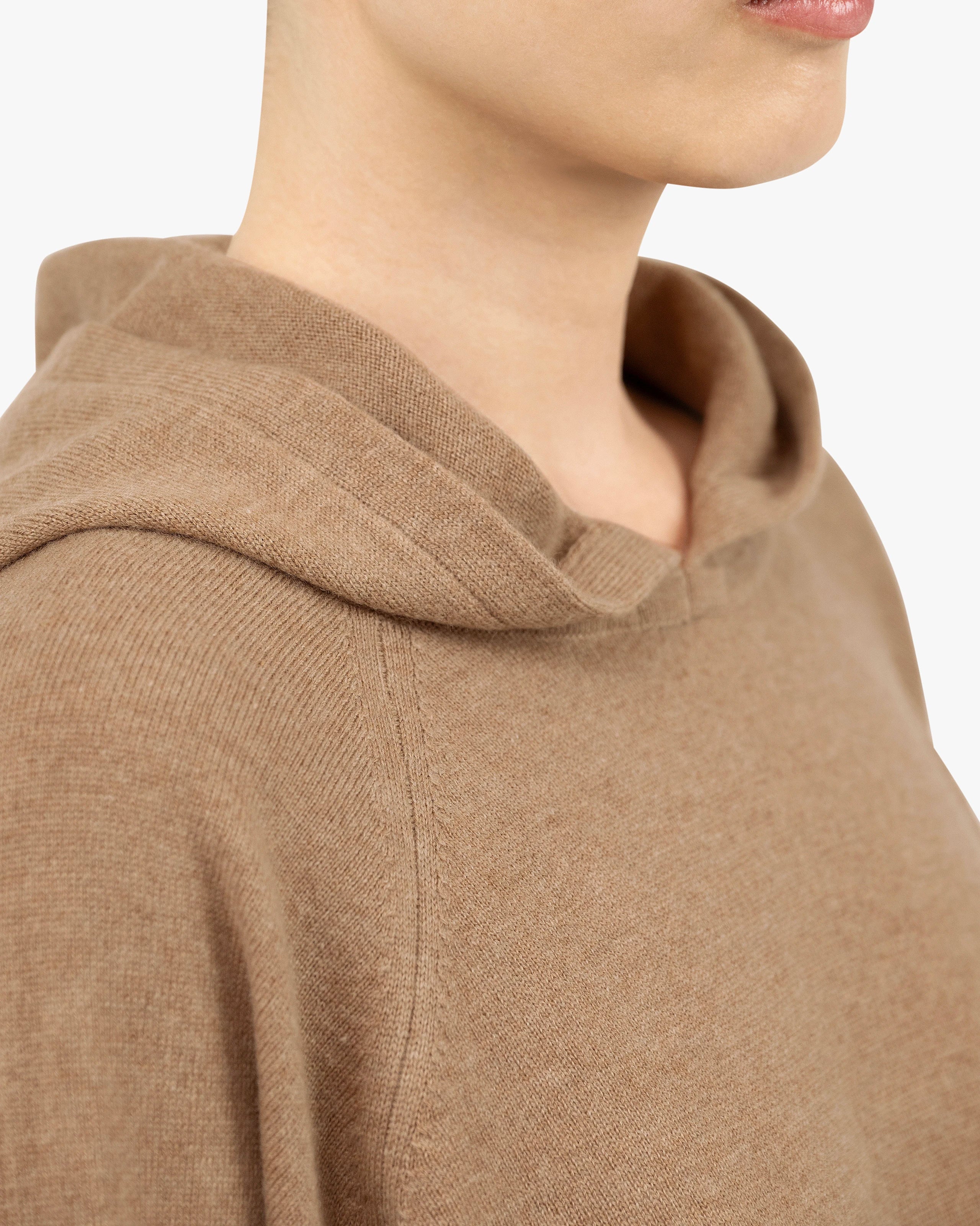 Women's Milford Hoodie - Hazelnut Merino