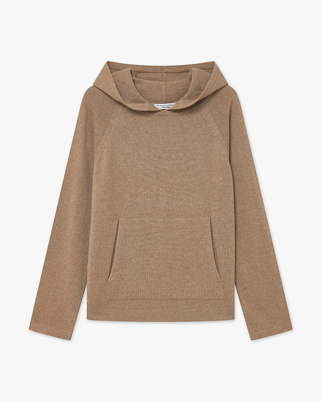 Women's Milford Hoodie - Hazelnut Merino