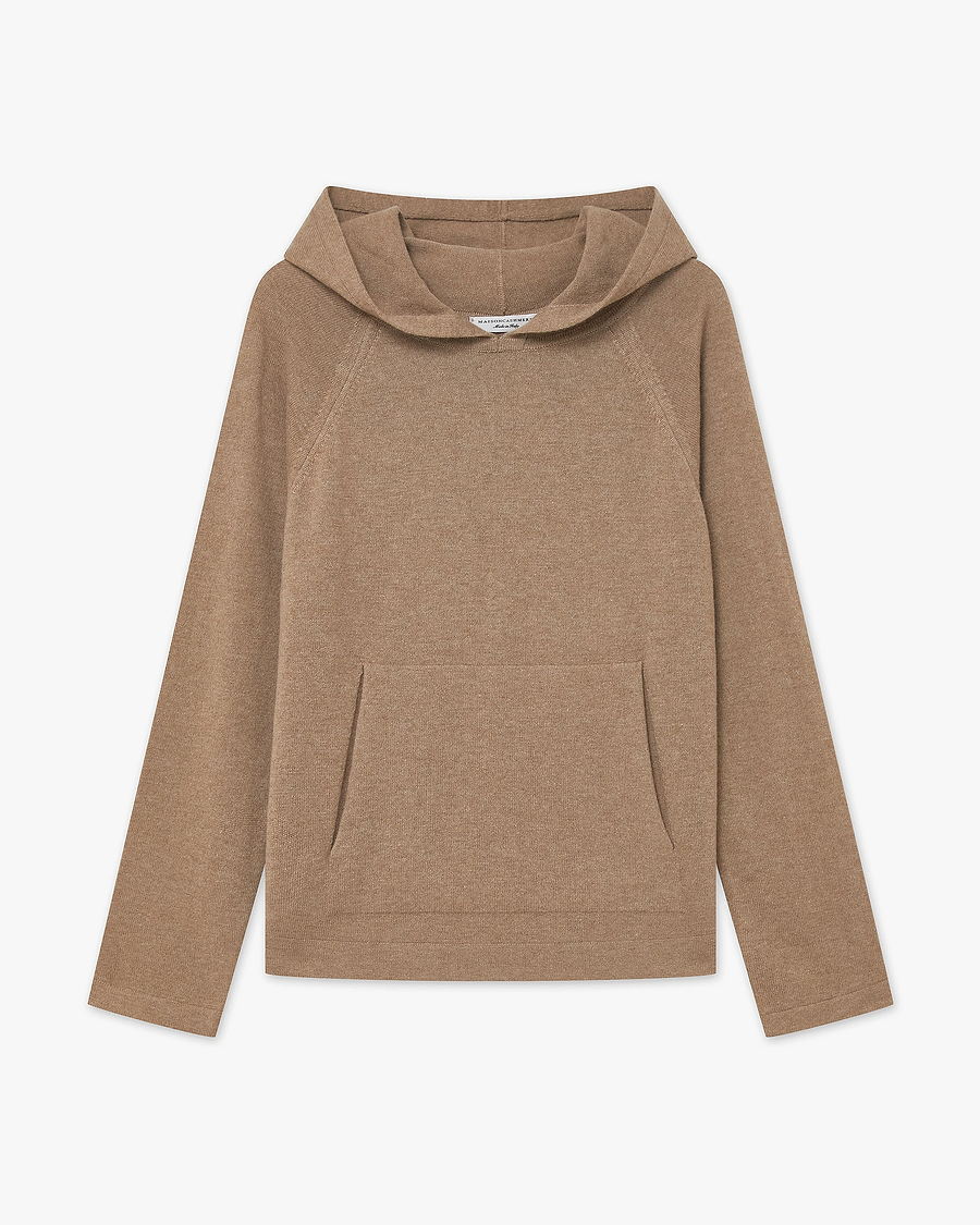 Women's Milford Hoodie - Hazelnut Merino