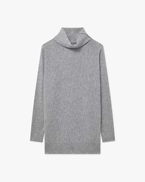 Women's Milford Turtleneck Sweater - Medium Grey