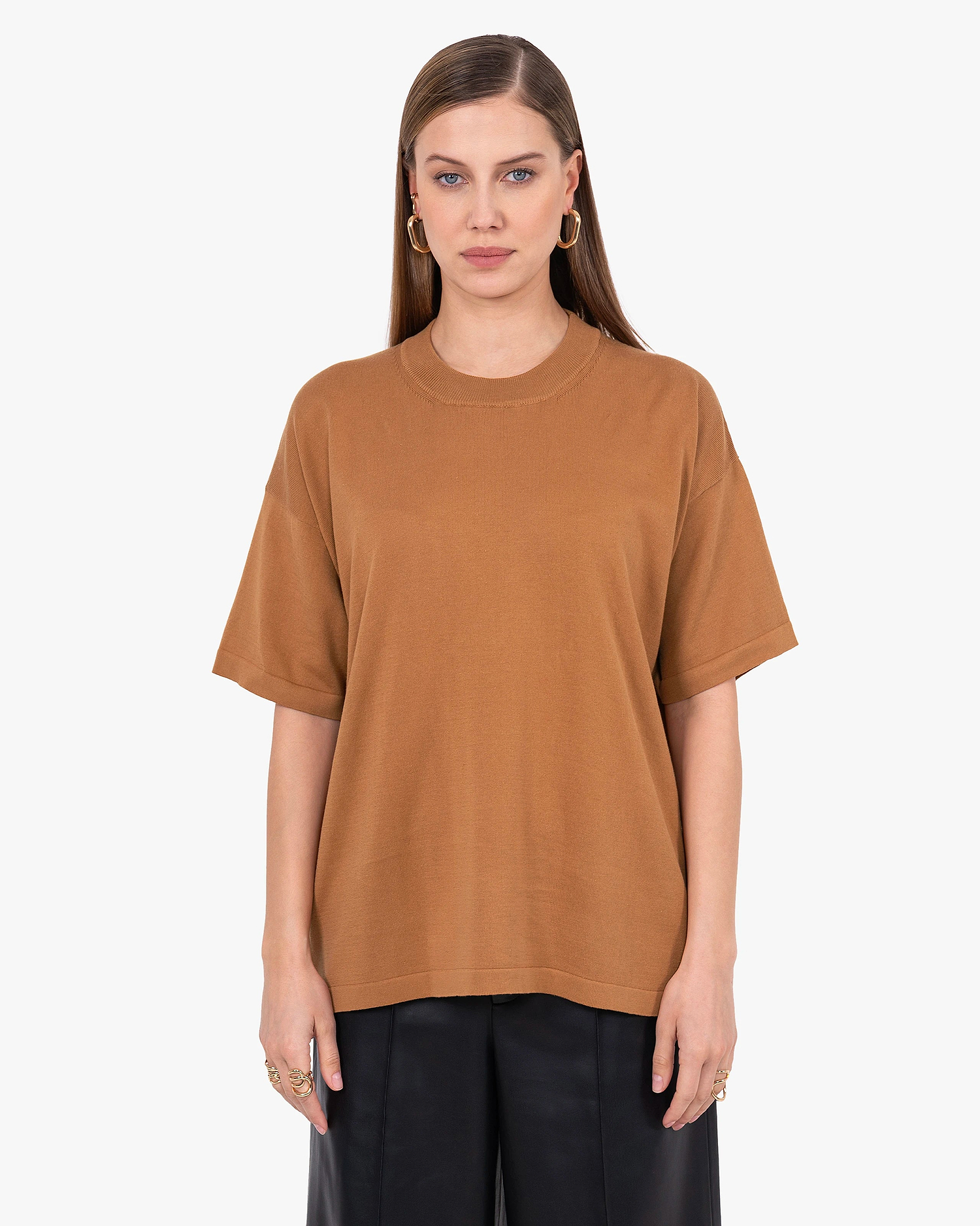 Women's Oasi Maxi Tee - Hazelnut Cotone