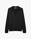 Oasi Polo-Pullover Damen - Schwarz