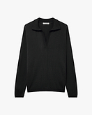 Women's Oasi Polo Sweater - Black