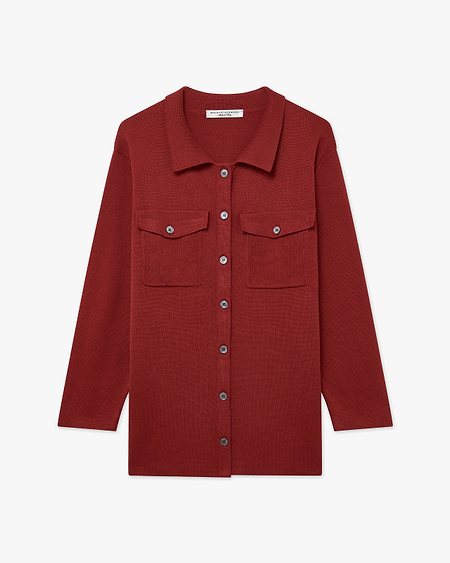 Oasi Shirt Sweater - Red Cotone