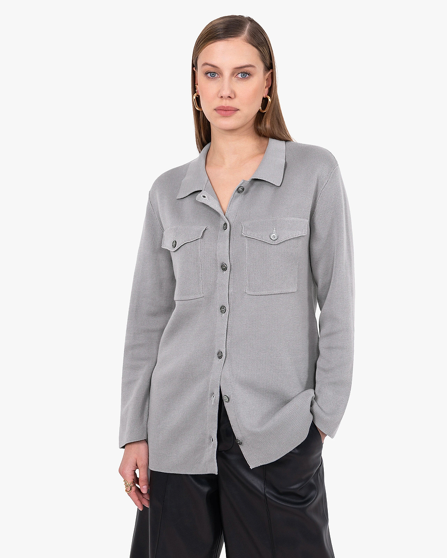 Oasi Shirt Sweater - Grey Cotone