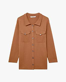 Oasi Hemd-Pullover - Haselnuss