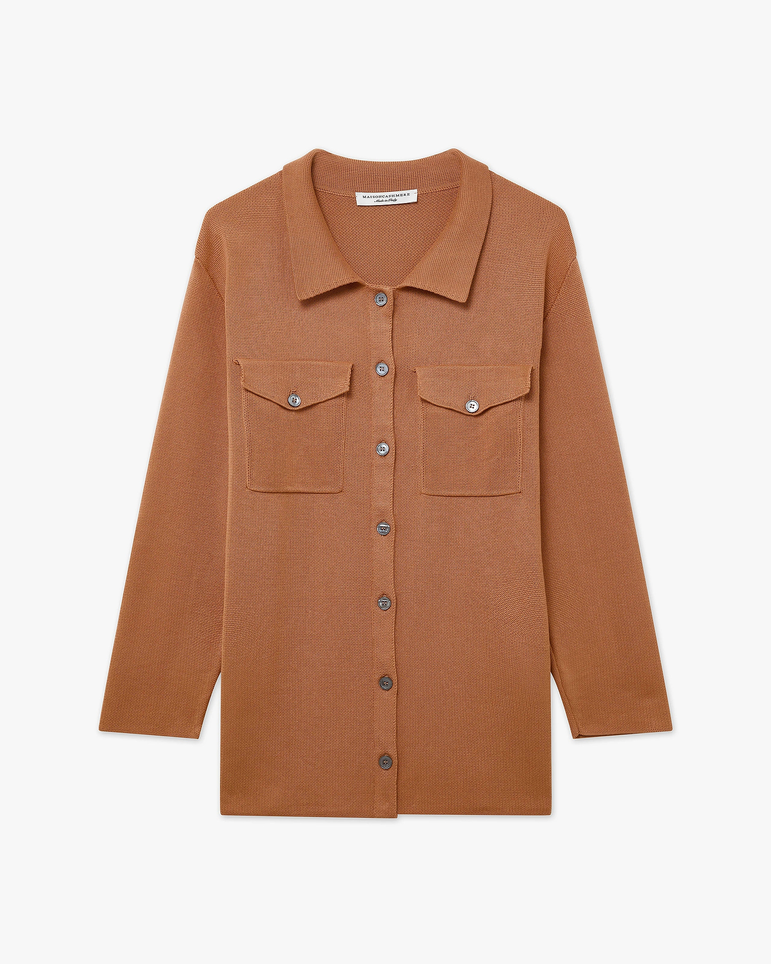 Oasi Shirt Sweater - Hazelnut Cotone