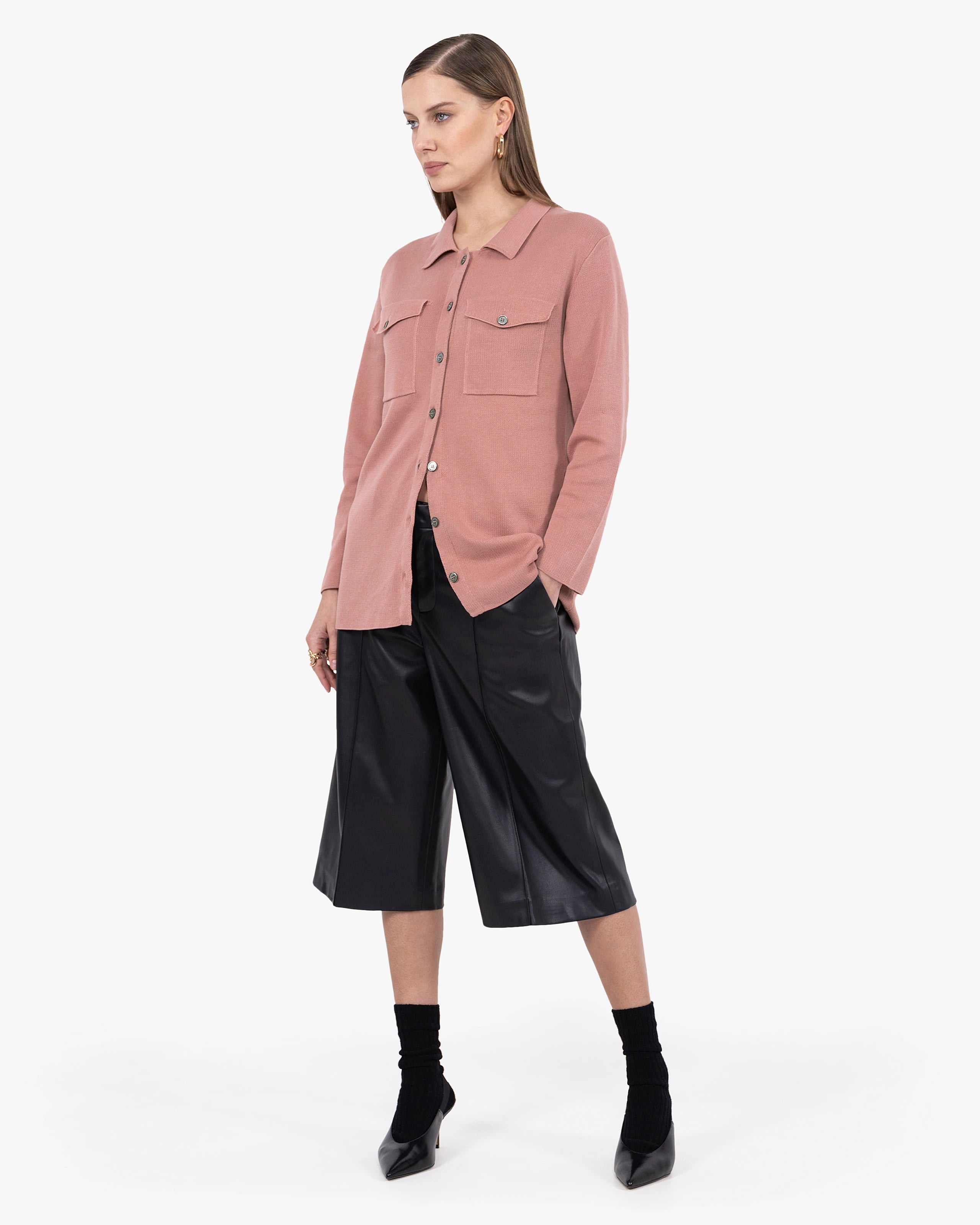 Oasi Shirt Sweater - Blush Cotone