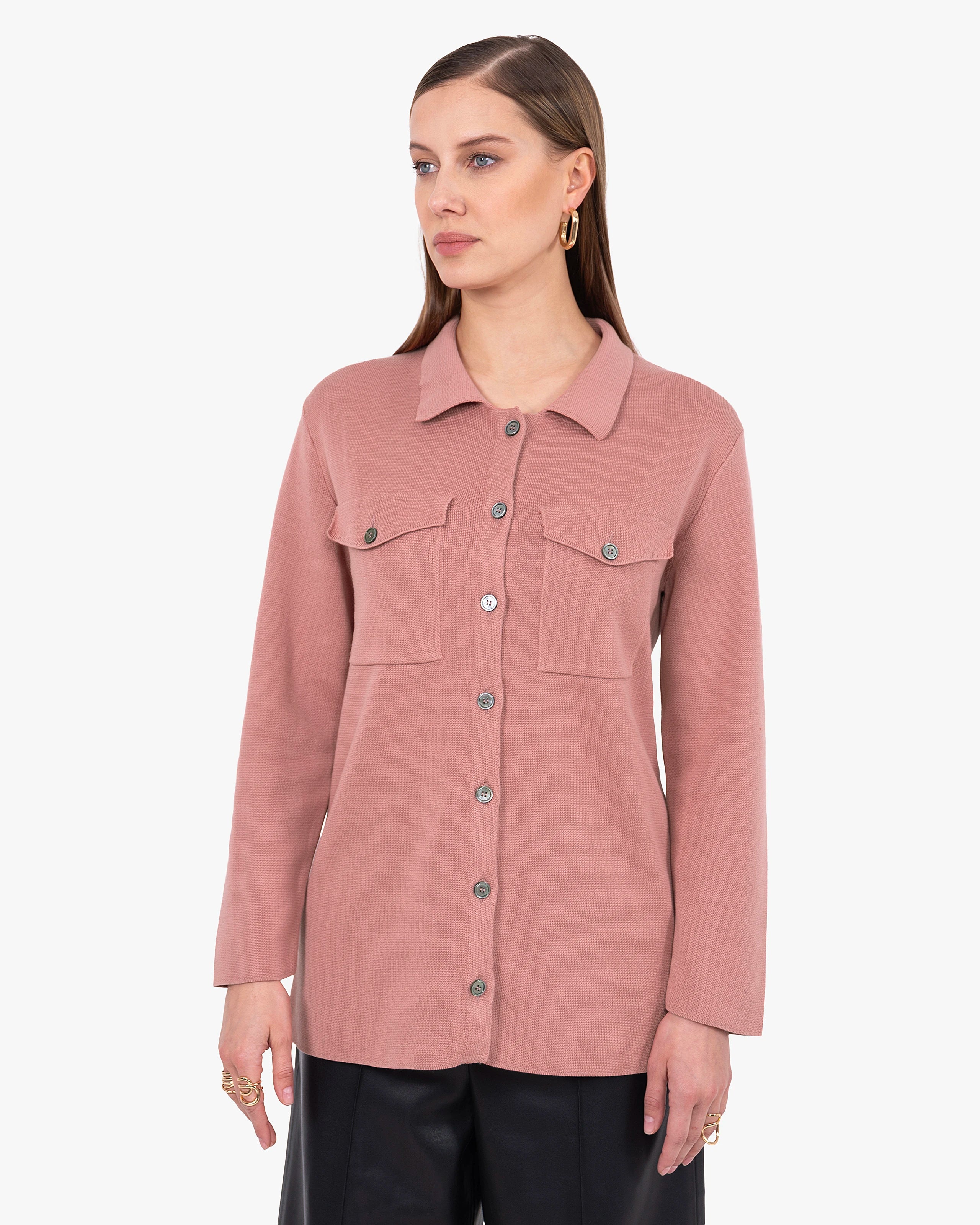 Oasi Shirt Sweater - Blush Cotone