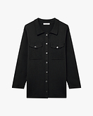 Oasi Hemd-Pullover - Schwarz