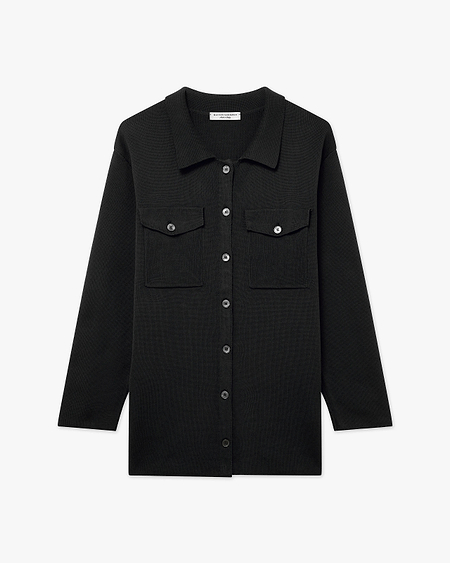Oasi Shirt Sweater - Black Cotone