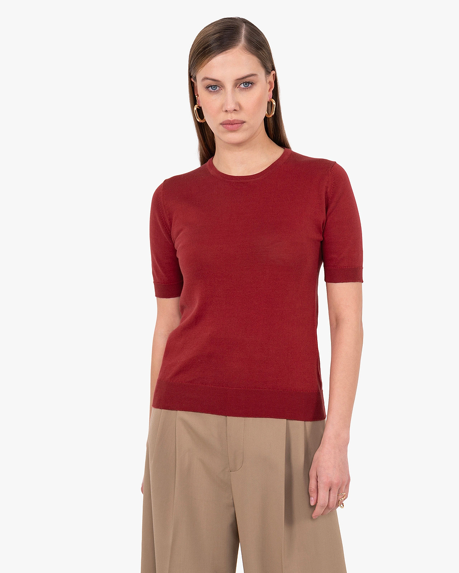 Women's Oasi Tee - Red Cotone