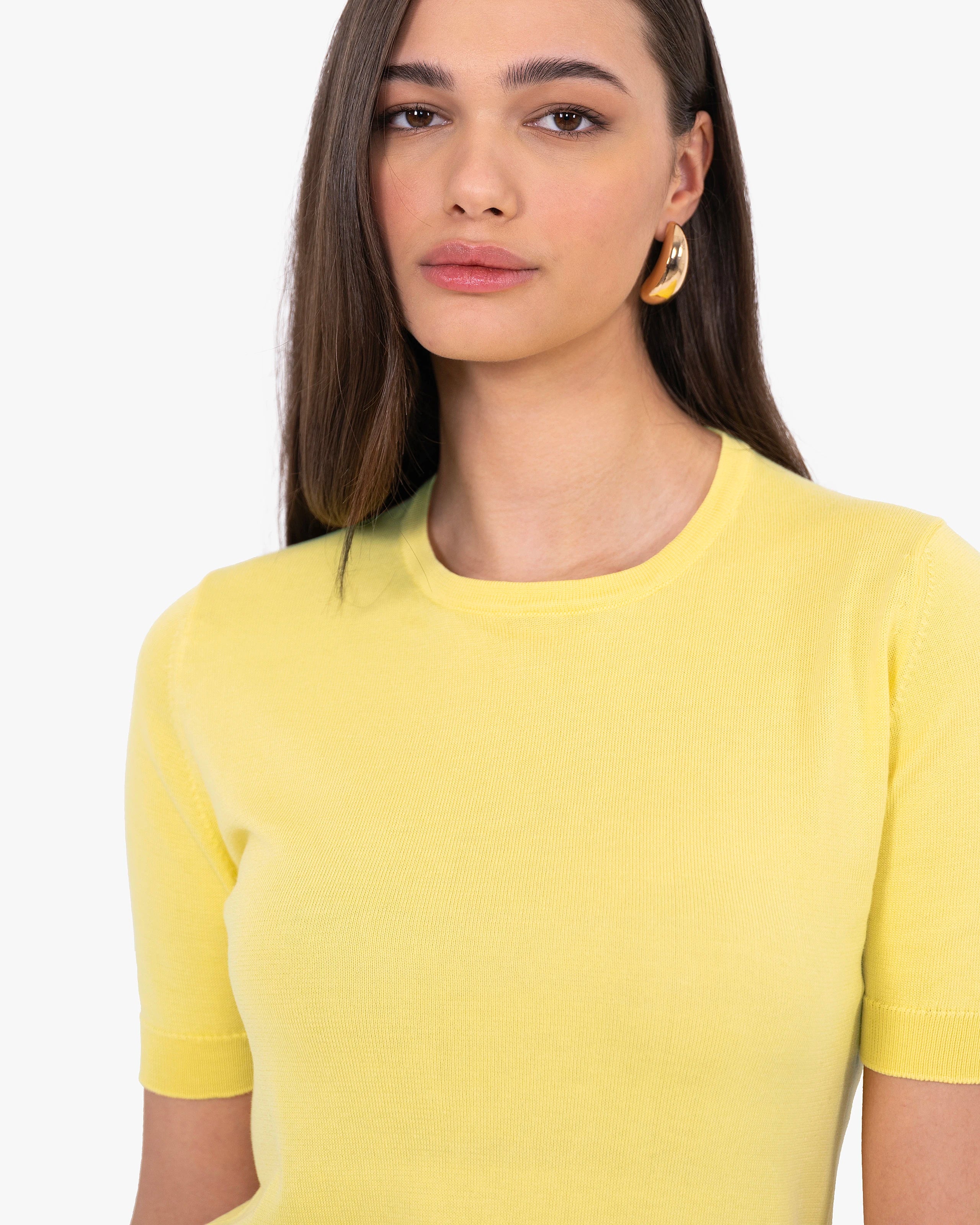Women's Oasi Tee - Yellow Cotone