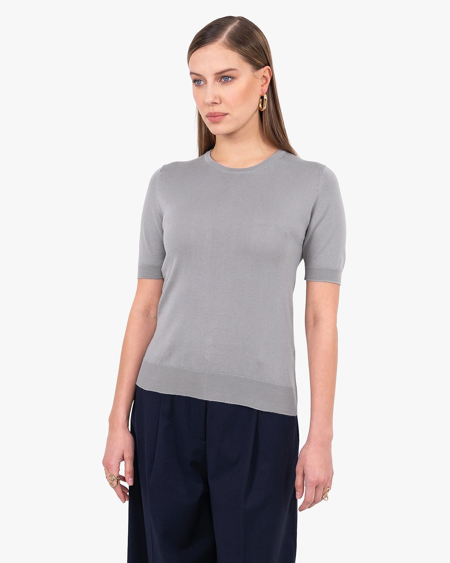 Women's Oasi Tee - Grey Cotone