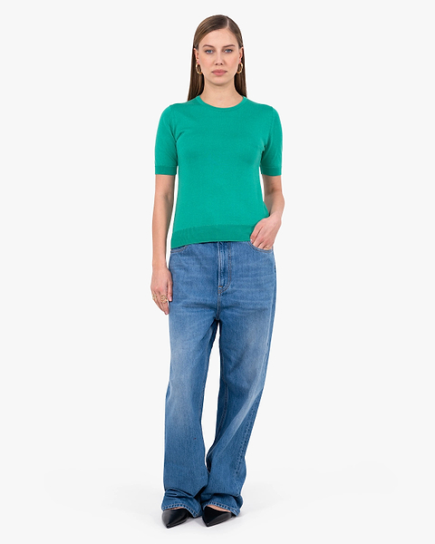 Women's Oasi Tee - Green Cotone
