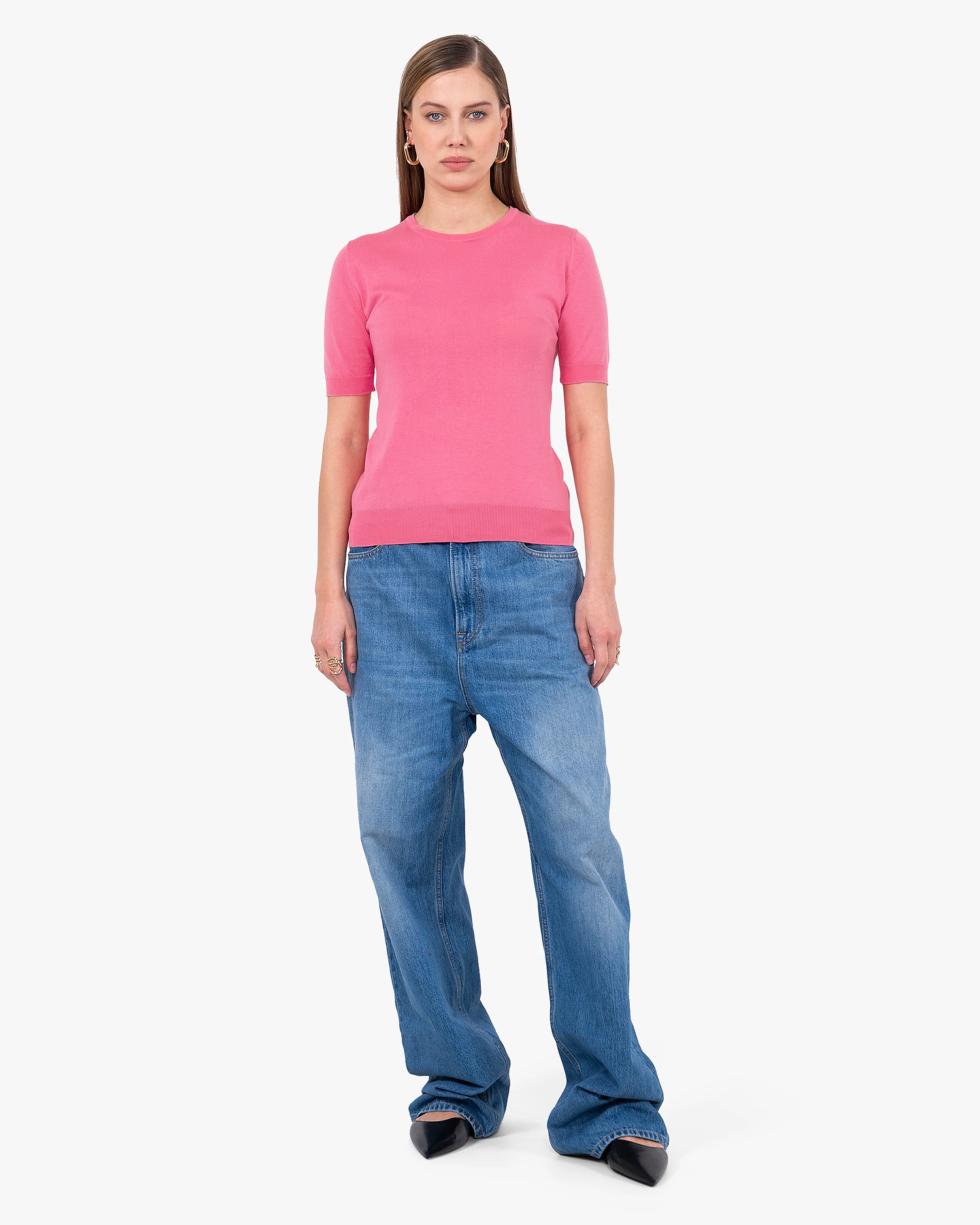 Women's Oasi Tee - Fuchsia Cotone