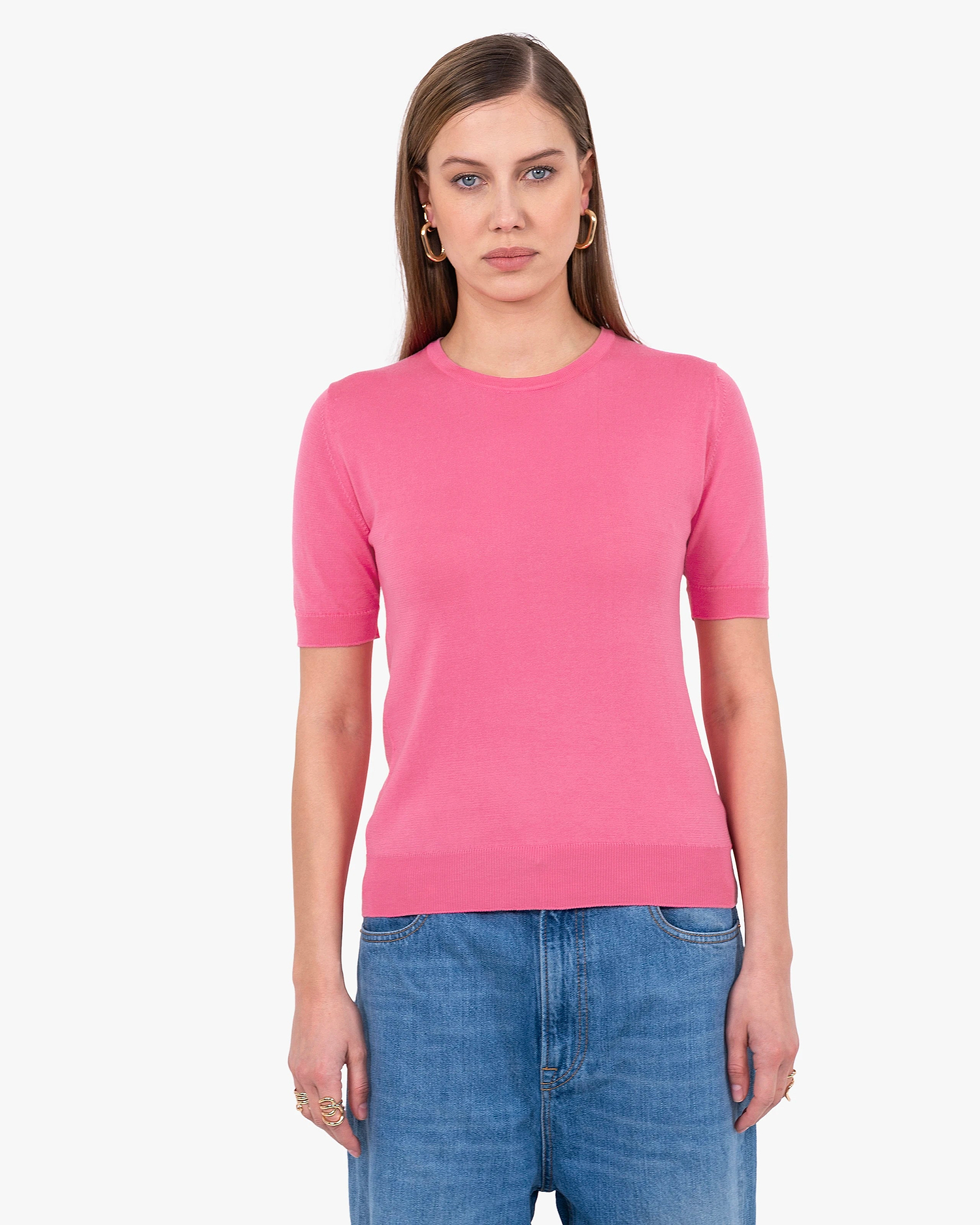 Women's Oasi Tee - Fuchsia Cotone