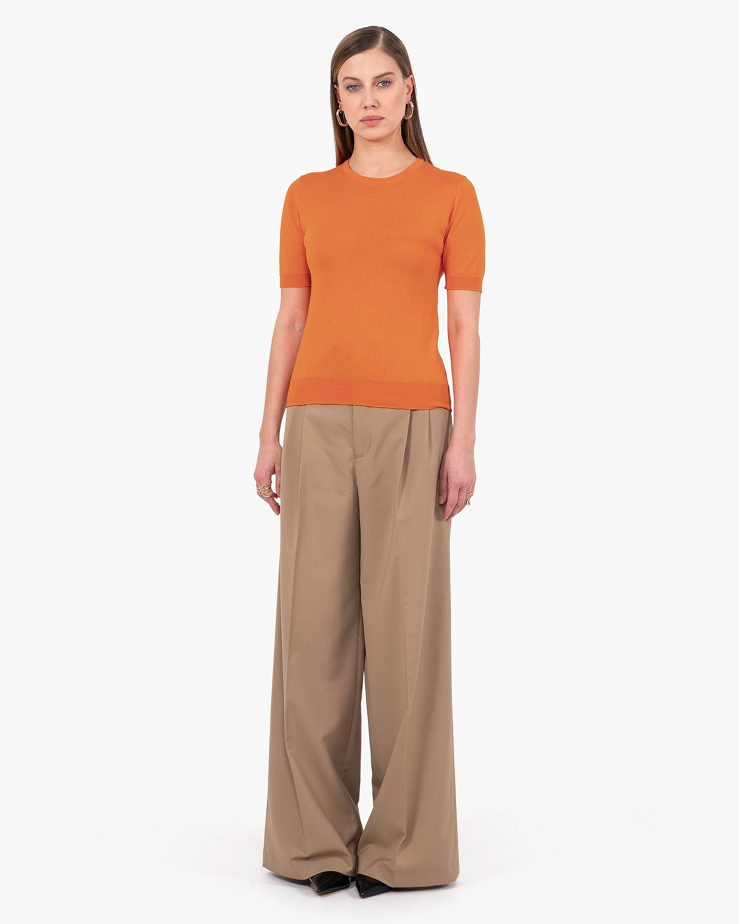 Women's Oasi Tee - Orange Cotone