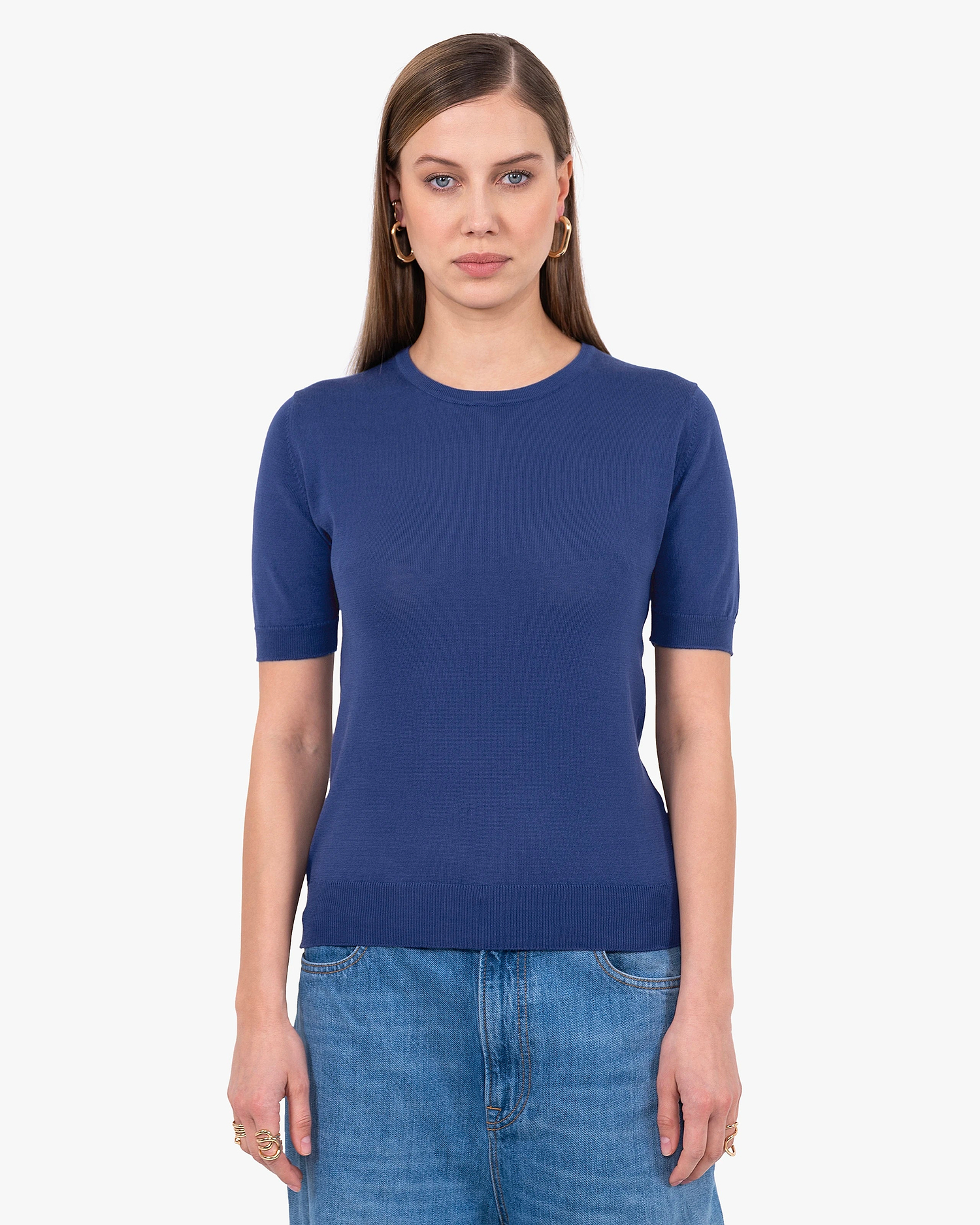 Women's Oasi Tee - Blue Cotone