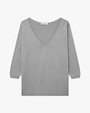 Oasi V-Ausschnittpullover Damen - Grau