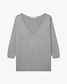 Oasi V-Ausschnittpullover Damen - Grau