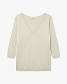 Oasi V-Ausschnittpullover Damen - Beige