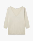 Oasi V-Ausschnittpullover Damen - Beige