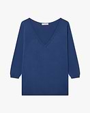 Oasi V-Ausschnittpullover Damen - Blau