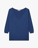 Oasi V-Ausschnittpullover Damen - Blau
