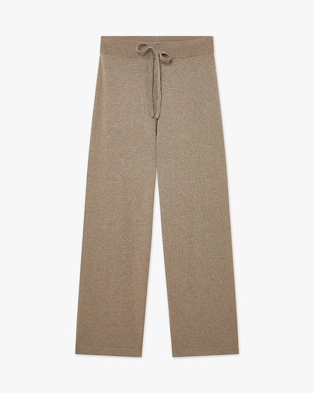 Palazzo Sweatpants - Taupe Cashmere