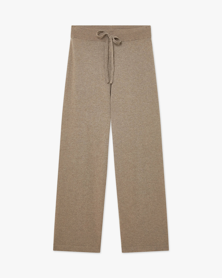 Palazzo Sweatpants - Taupe Cashmere