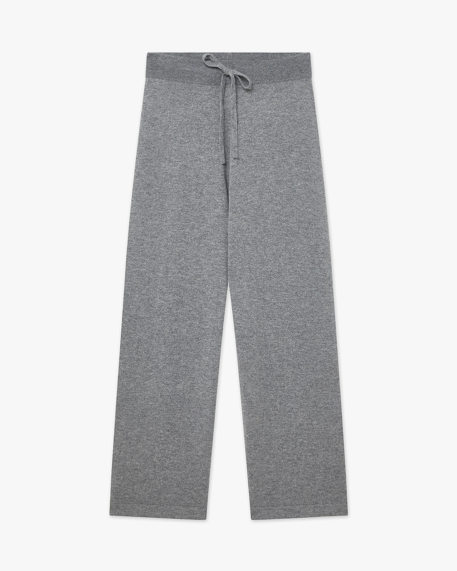 Palazzo Sweatpants - Medium Grey Cashmere