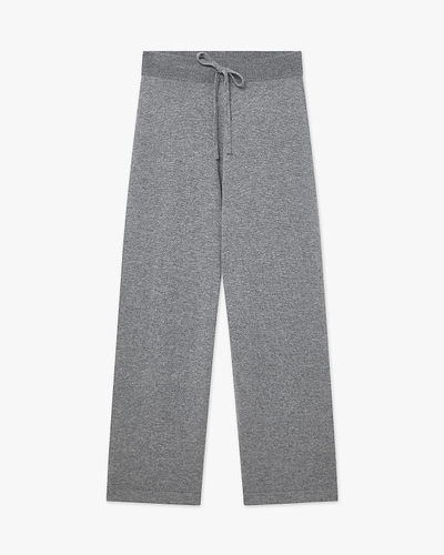 Palazzo Sweatpants - Medium Grey Cashmere