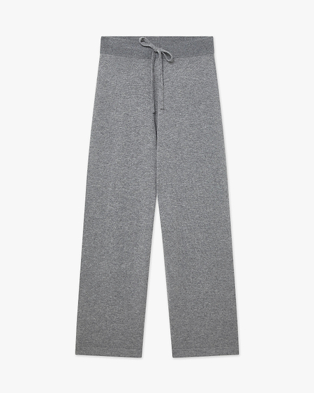 Palazzo Sweatpants - Medium Grey Cashmere