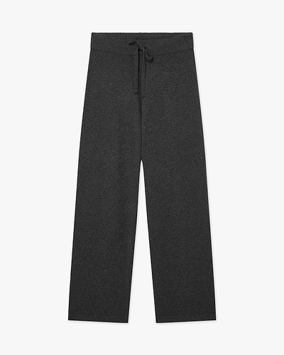 Palazzo Sweatpants - Charcoal Cashmere