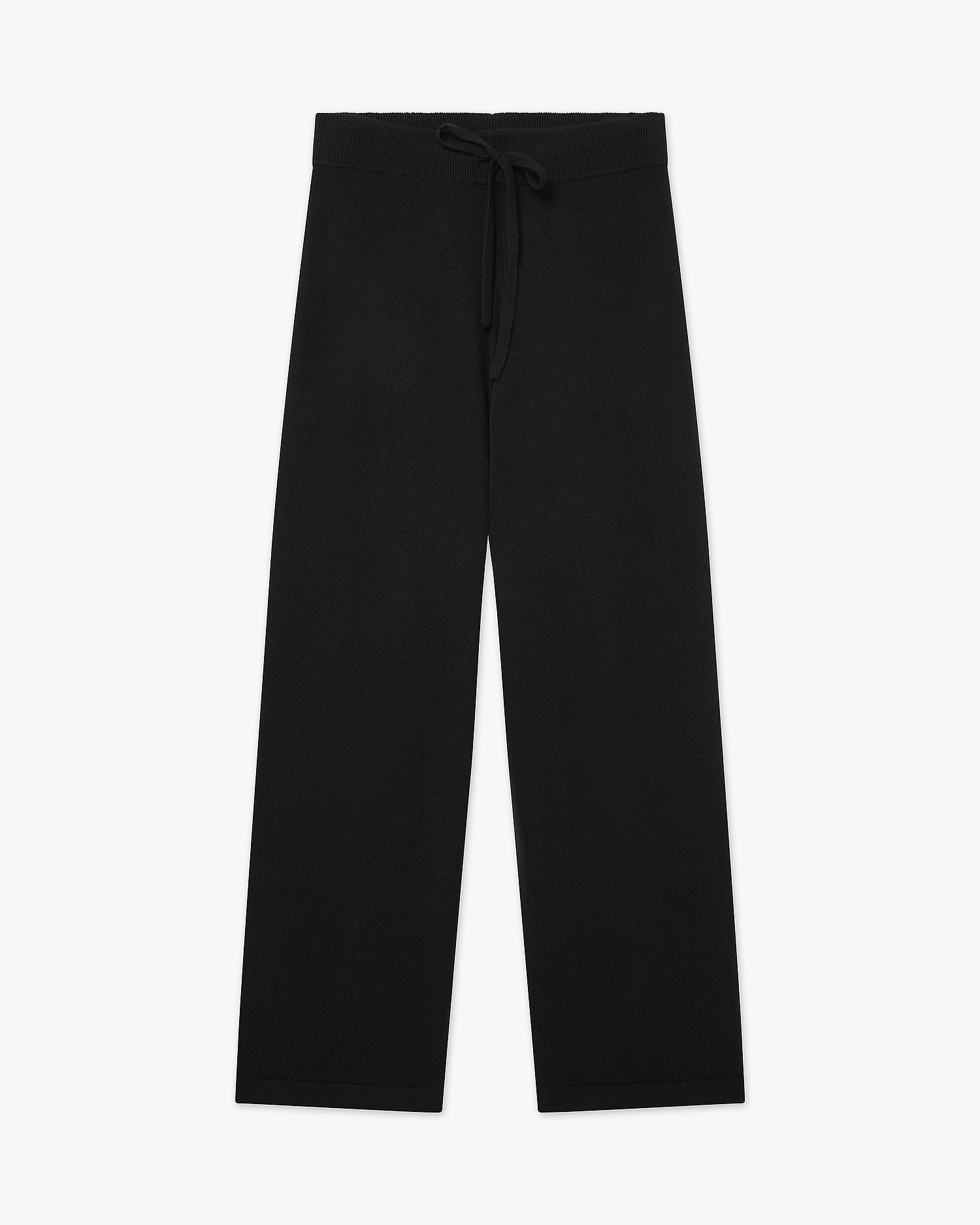 Palazzo Sweatpants - Black Cashmere