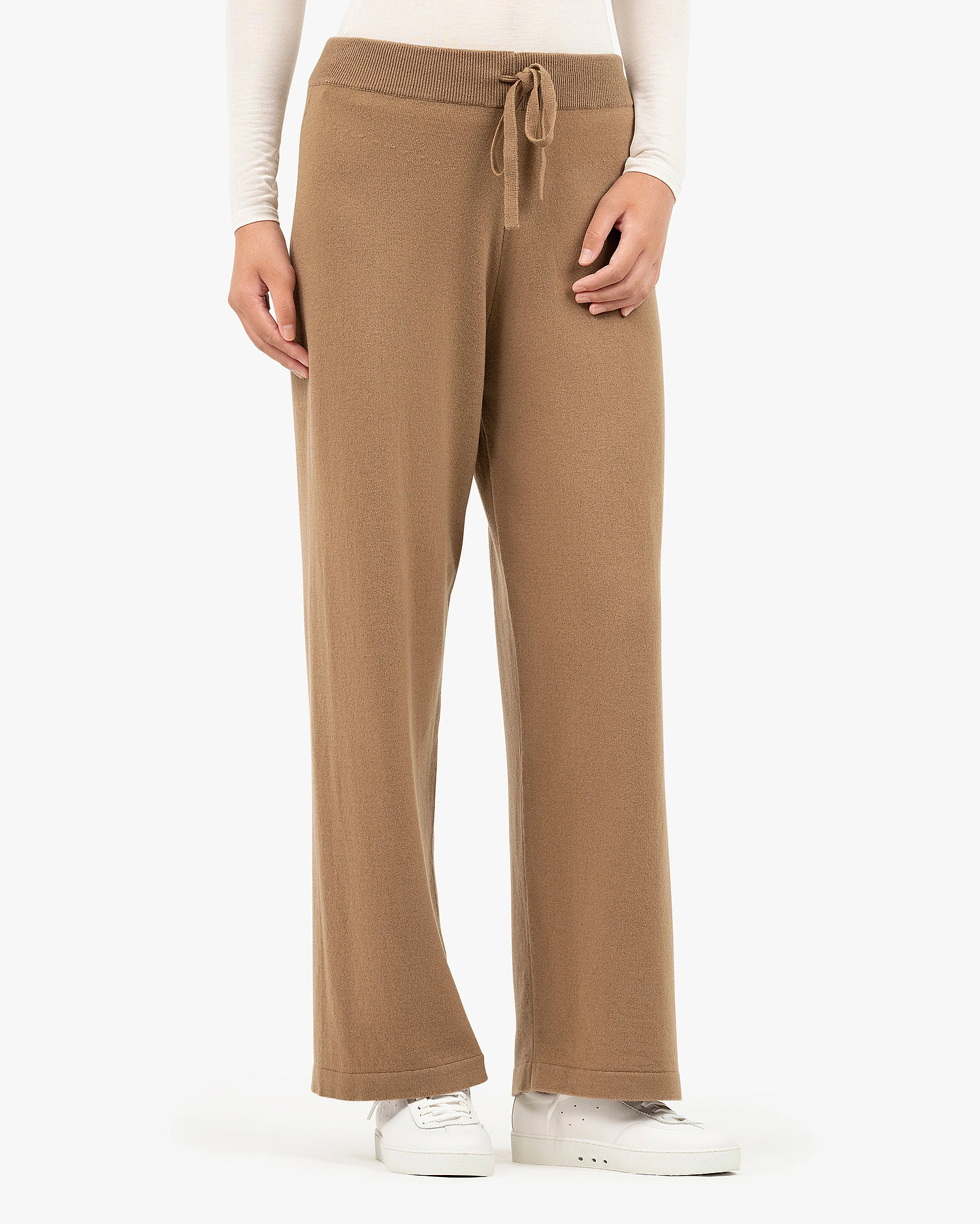 Palazzo Sweatpants - Camel Cashmere