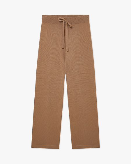 Palazzo Sweatpants - Camel Cashmere