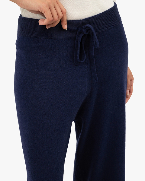 Palazzo Sweatpants - Blue Cashmere