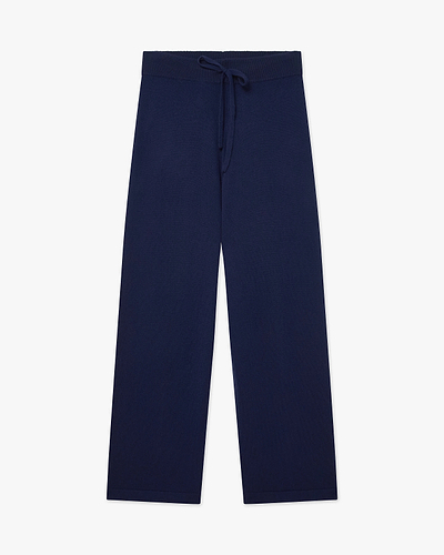 Palazzo Sweatpants - Blue Cashmere